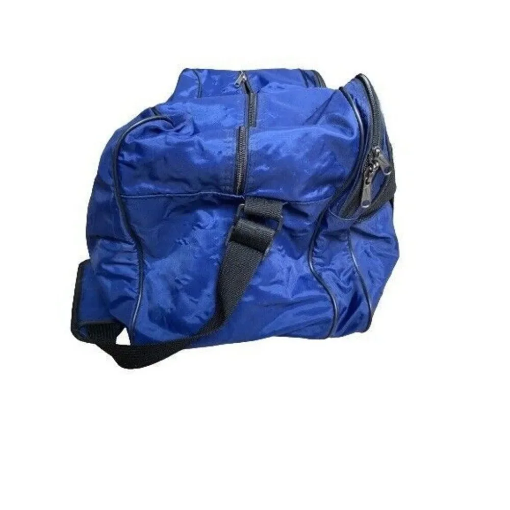 Vtg Nike Duffel Gym Bag Blue Black  RN 56323 Baseball Softball Shoulder …